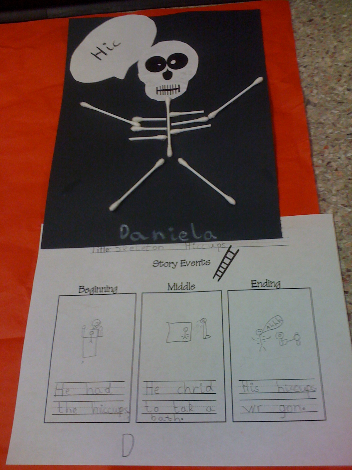 Skeleton Hiccups: a Halloween book and activity