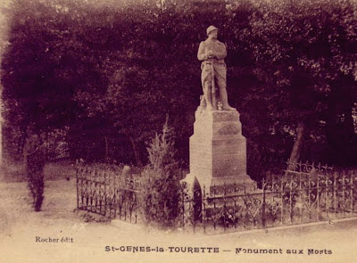CPA monuments aux Morts du Puy-de-Dôme, Saint genès la Tourette