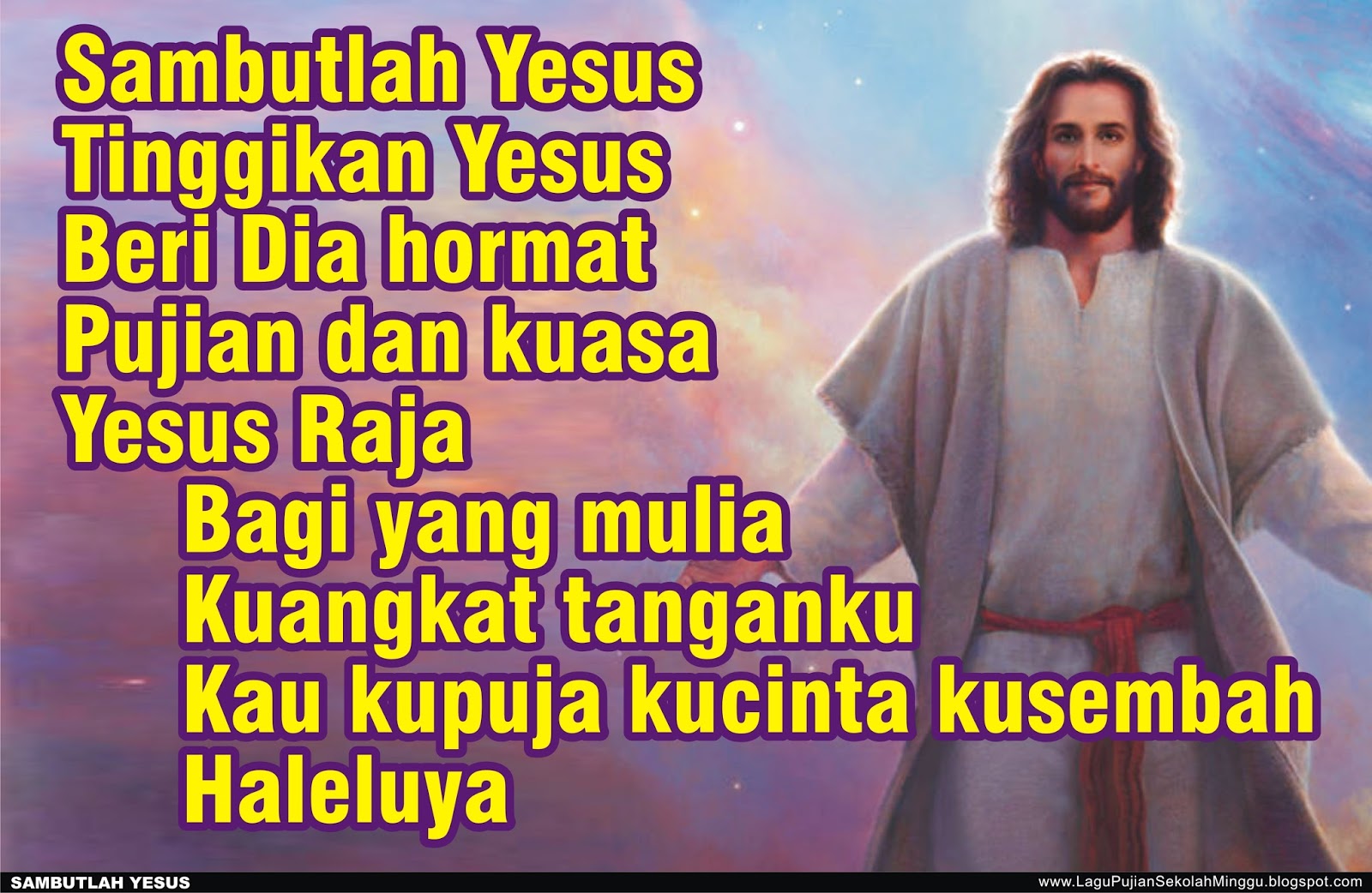 Lirik Lagu Pujian Rohani Kristen Sekolah Minggu Gereja Tuhan Yesus