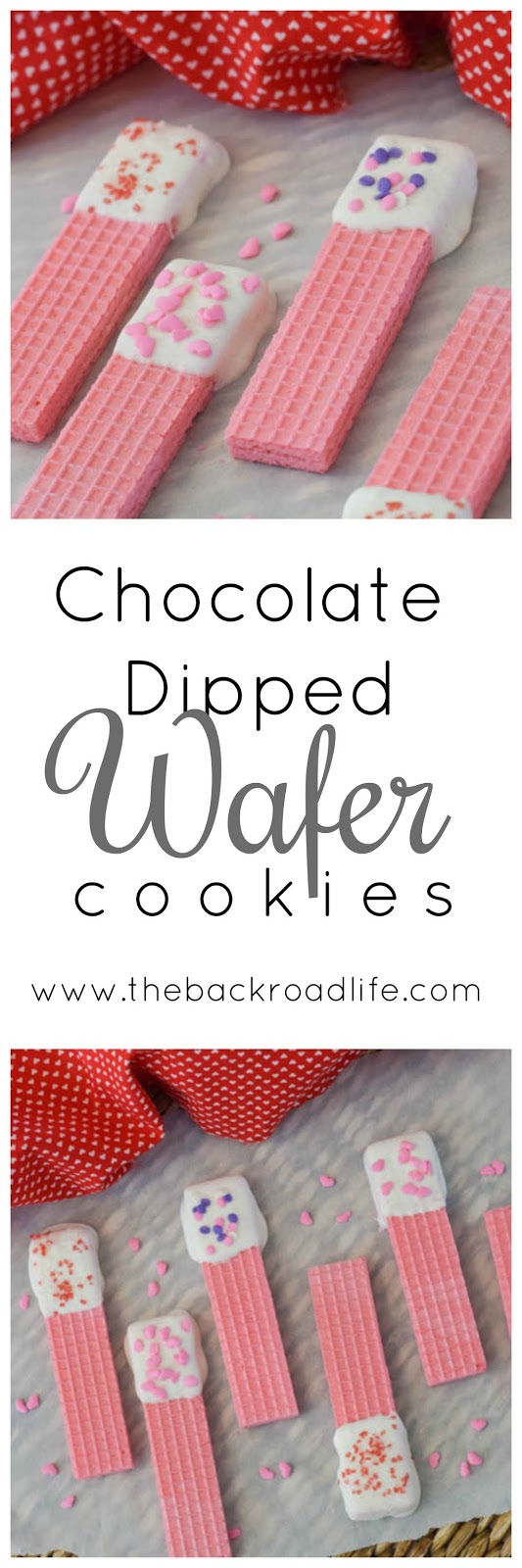 The Backroad Life Chocolate Dipped Wafer Cookies