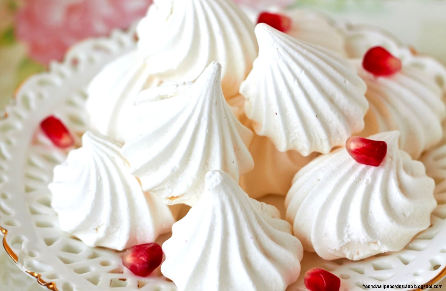 Dessert On White Background