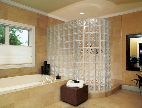 Glass blocks for shower – 44 great pictures!