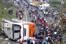 Bus Pariwisata Terguling, 27 Orang Tewas di Tanjakan Emen Subang 