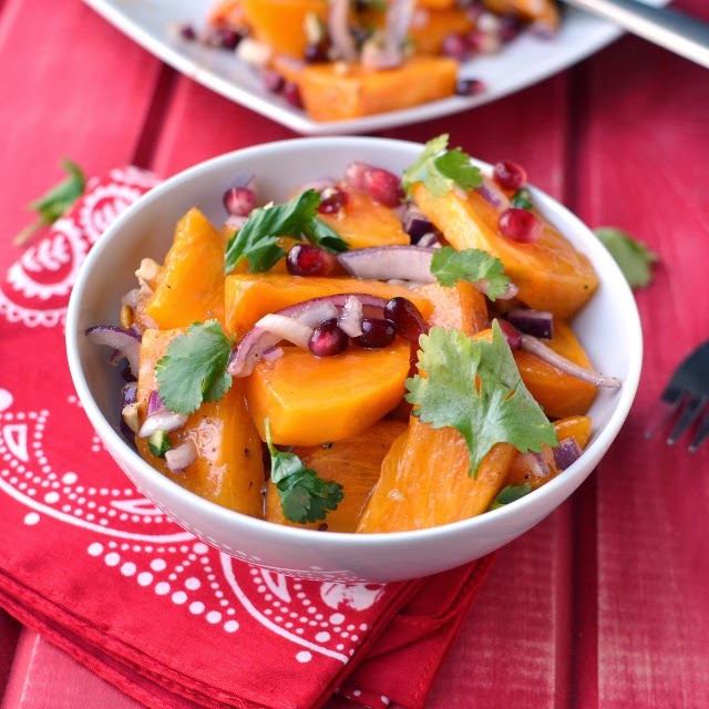 Persimmon and Nuts Salad