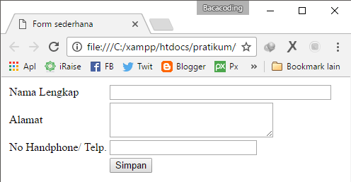 Cara Membuat Form Administrator dan Form Mahasiswa Dengan HTML ~ Domo ...