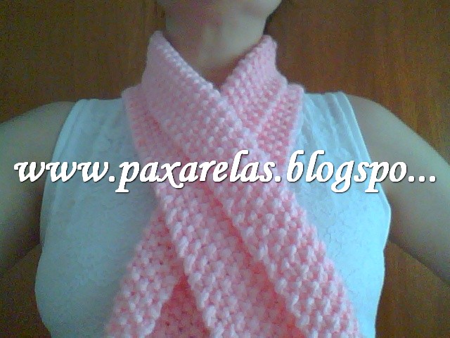 bufanda rosa palo