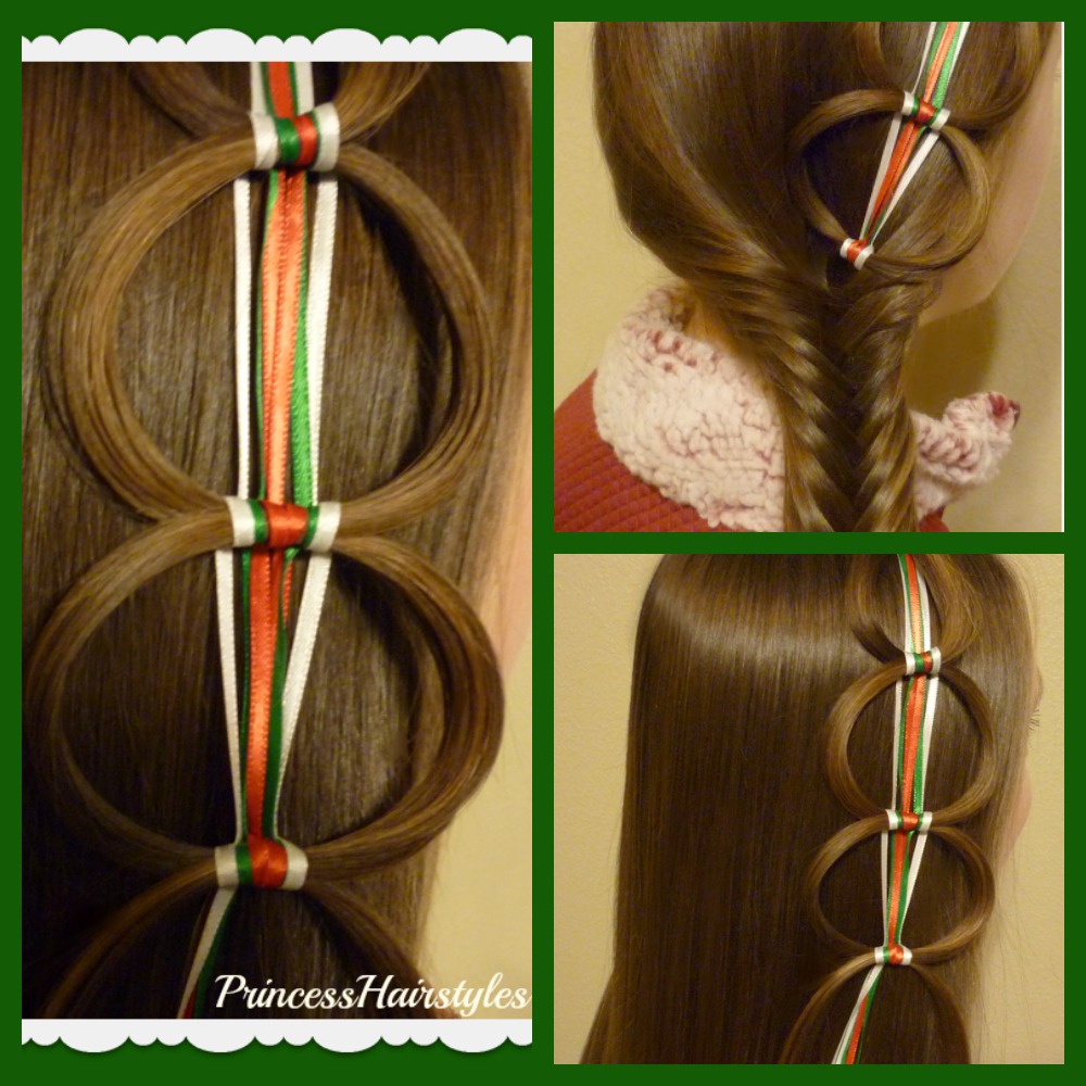 Ribbon Chain Braid Holiday Hairstyles | Hairstyles For Girls - Princess  Hairstyles