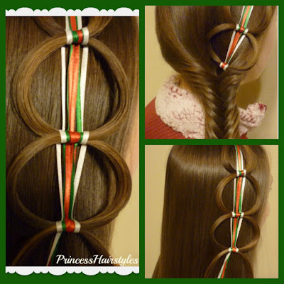 Ribbon chain braid video tutorial. Cute and easy! Ribbon chain braid hairstyles video tutorial.