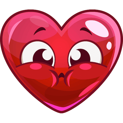 Cute heart emoji