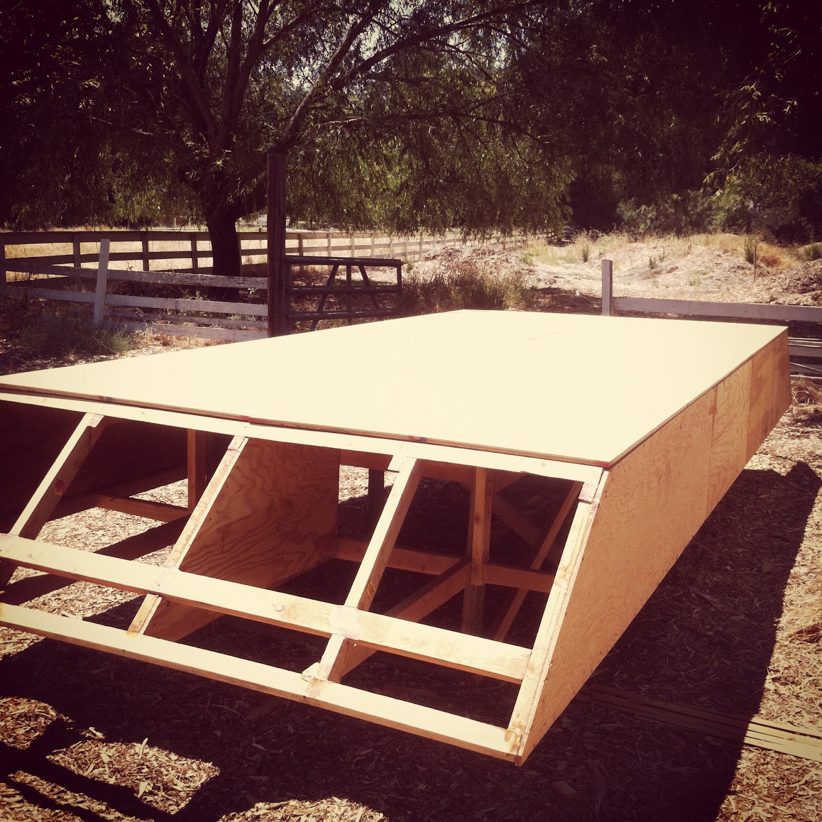 Shanty Boat Sheeting the Hull