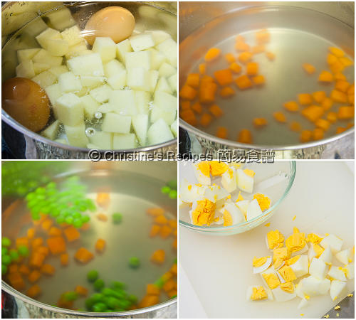 日式雞蛋薯仔沙律製作圖 Japanese Egg and Mashed Potato Salad Procedures01