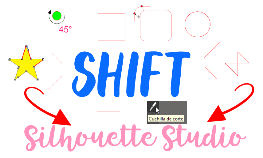 Ideas Con Tu Cameo Uso de la tecla shift en silhouette studio