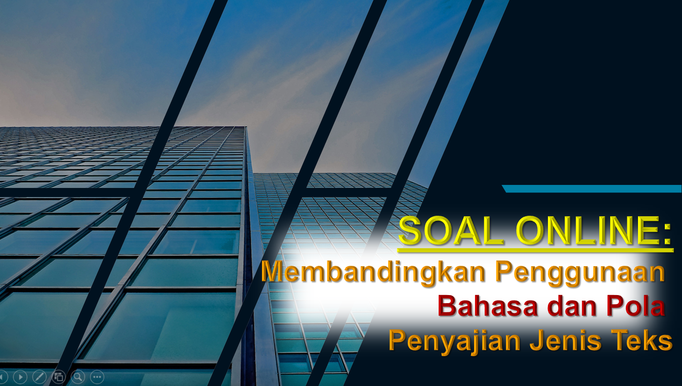 √Soal Online Membandingkan Penggunaan Bahasa dan Pola