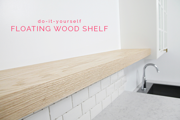 DIY Floating Sink Shelf