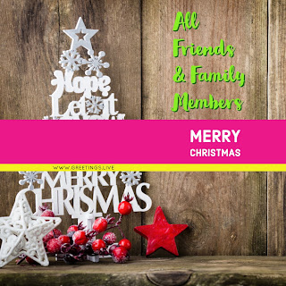 Merry Christmas Tree greetings 2017 in English Language