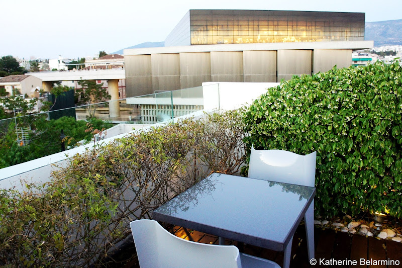 New Acropolis Museum View from Point α Bar at Herodion Hotel Athens Rooftop Bars