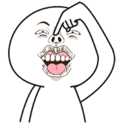 LINE 个人原创贴图 - Bocil : MEME MODE Example with GIF Animation