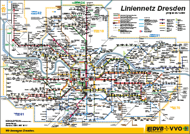Map of Dresden, Germany