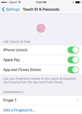 touch id and passcode