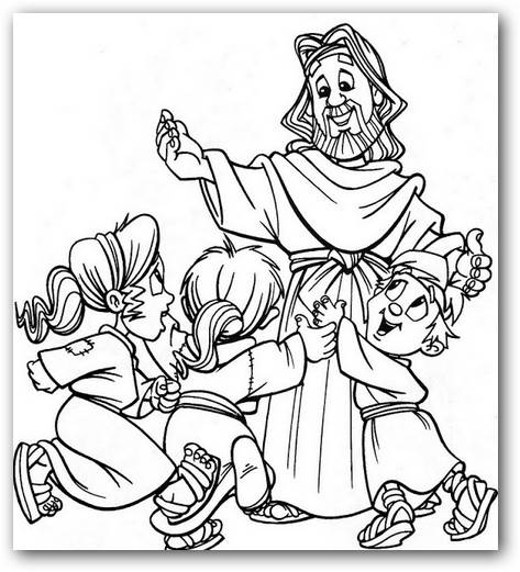 Jesus para colorear | Dibujos para Colorear