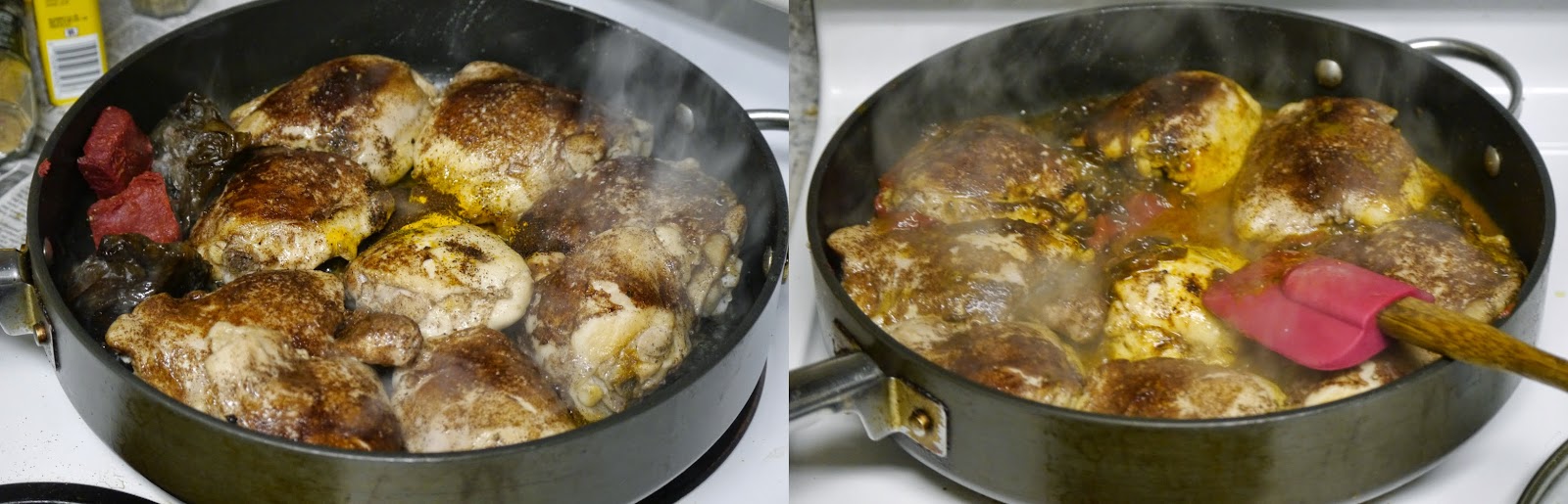 Persian style cinnamon crusted chicken