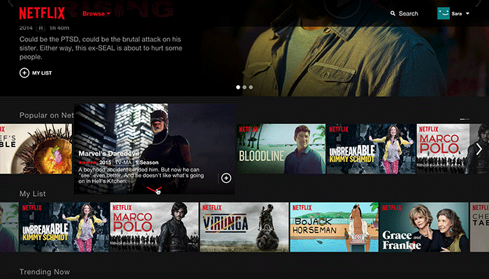 Netflix Nouvelle Interface Juin 2015