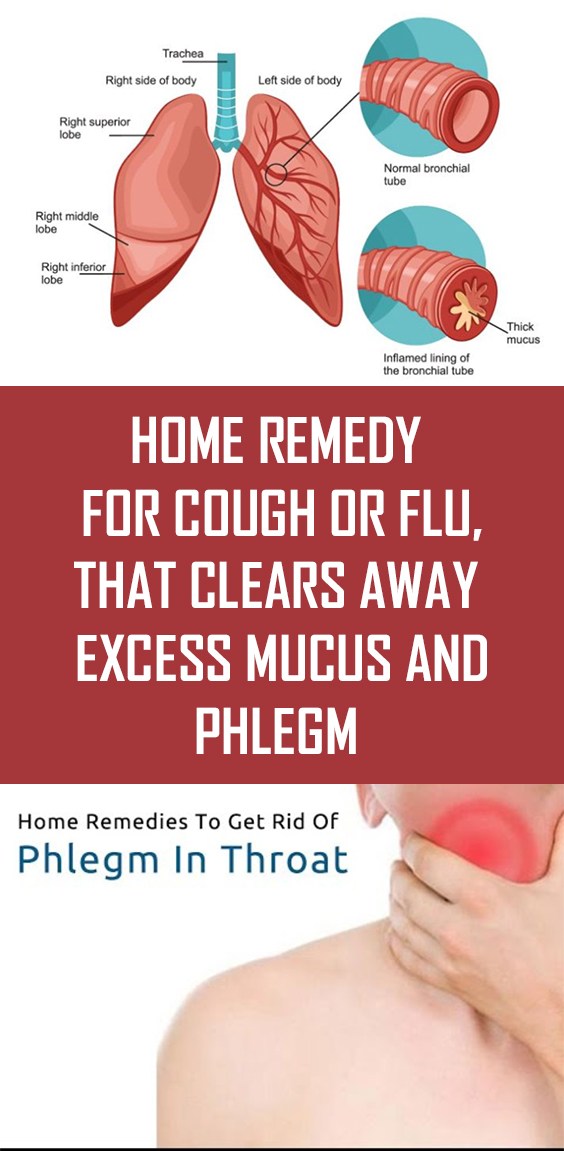 Home Remedy For Cough Or Flu, That Clears Away Excess Mucus & Phlegm!!!