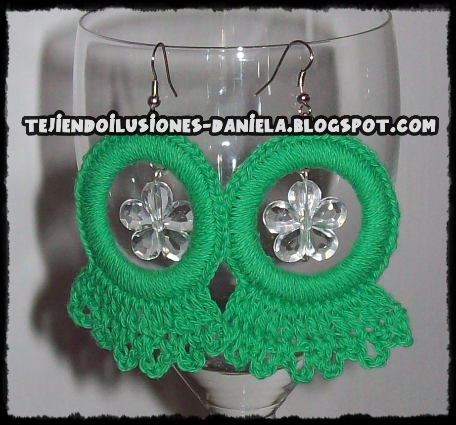 tejido crochet y artesanías: AROS, COLLARES Y