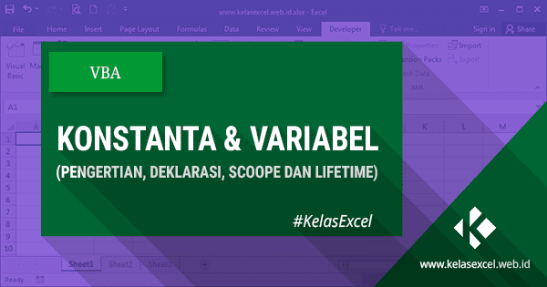 Tutorial Tentang Konstanta dan Variabel pada VBA Excel Tutorial Tentang Konstanta dan Variabel pada VBA Excel