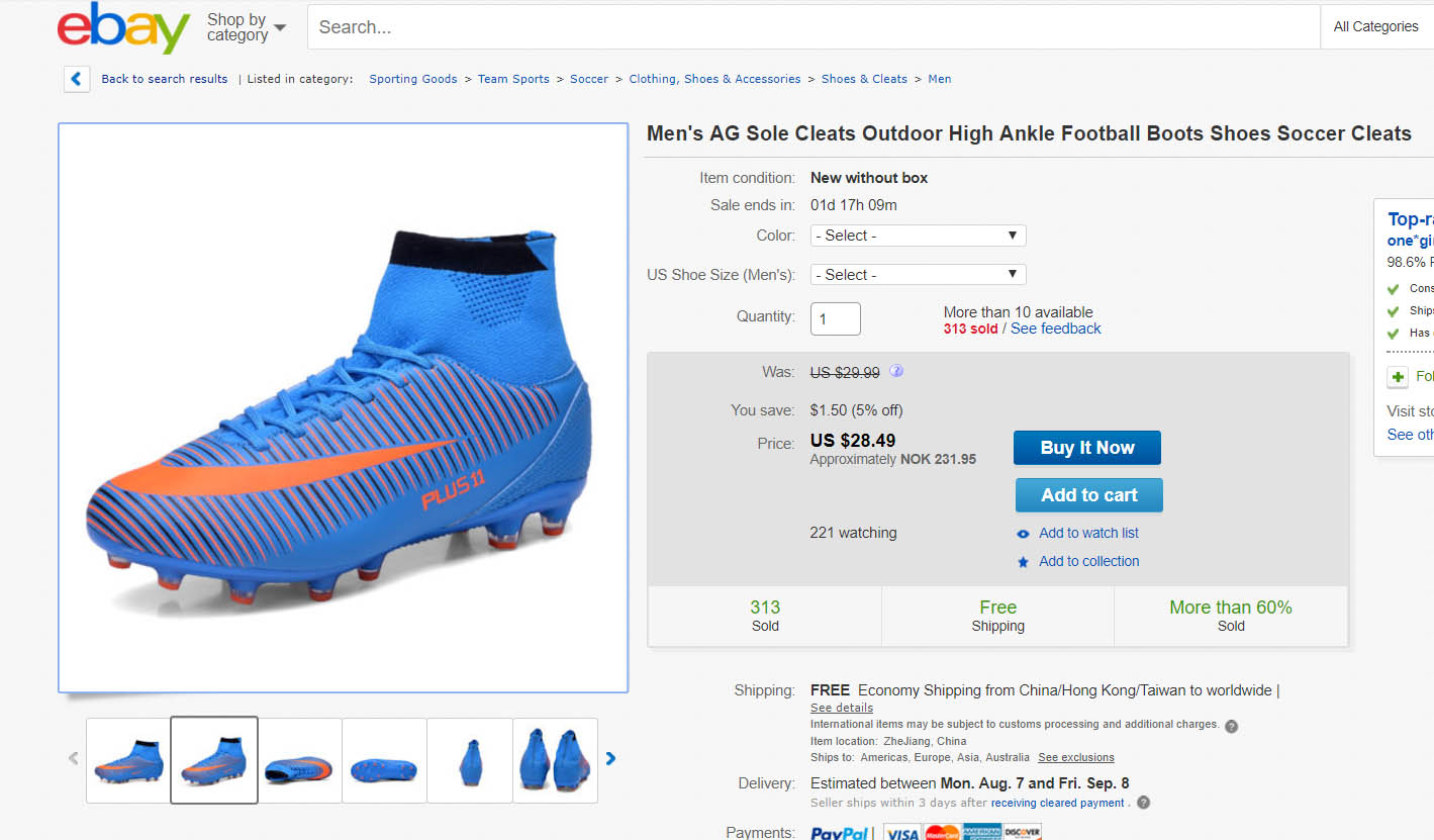 fake mercurial superfly 6