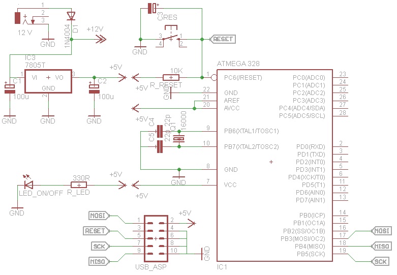 Membuat Kontroler JWS atau Minimum Sistem Atmega328 dengan RTC DS3231