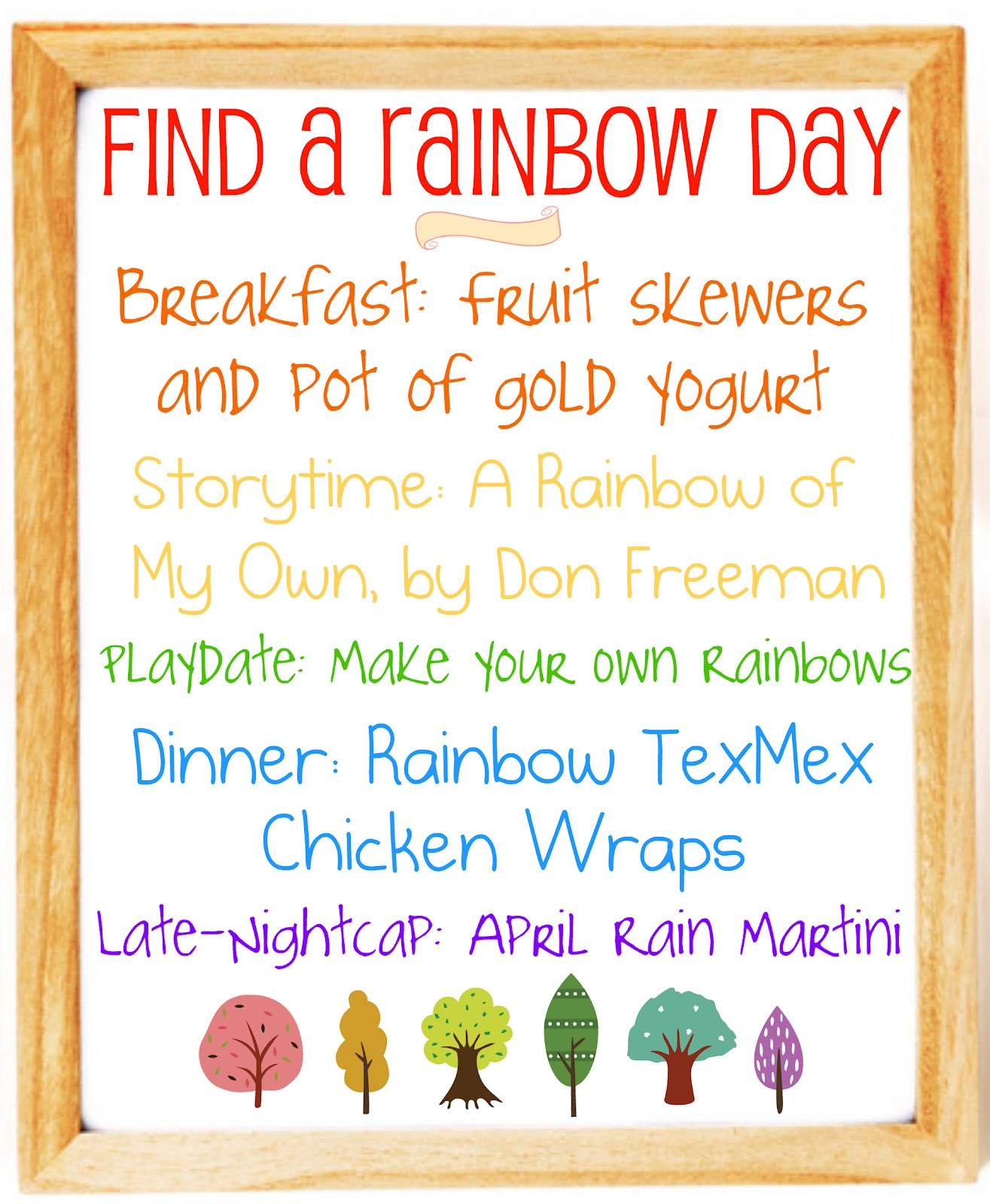 Beacon Street Baby Plan Ahead! National Find a Rainbow Day is April
