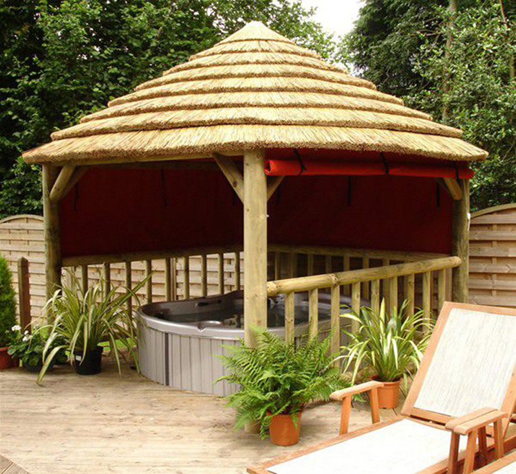 SHINGLE ROOF GAZEBO SHINGLE ROOF GAZEBO With Deck CANVAS ROOF GAZEBO