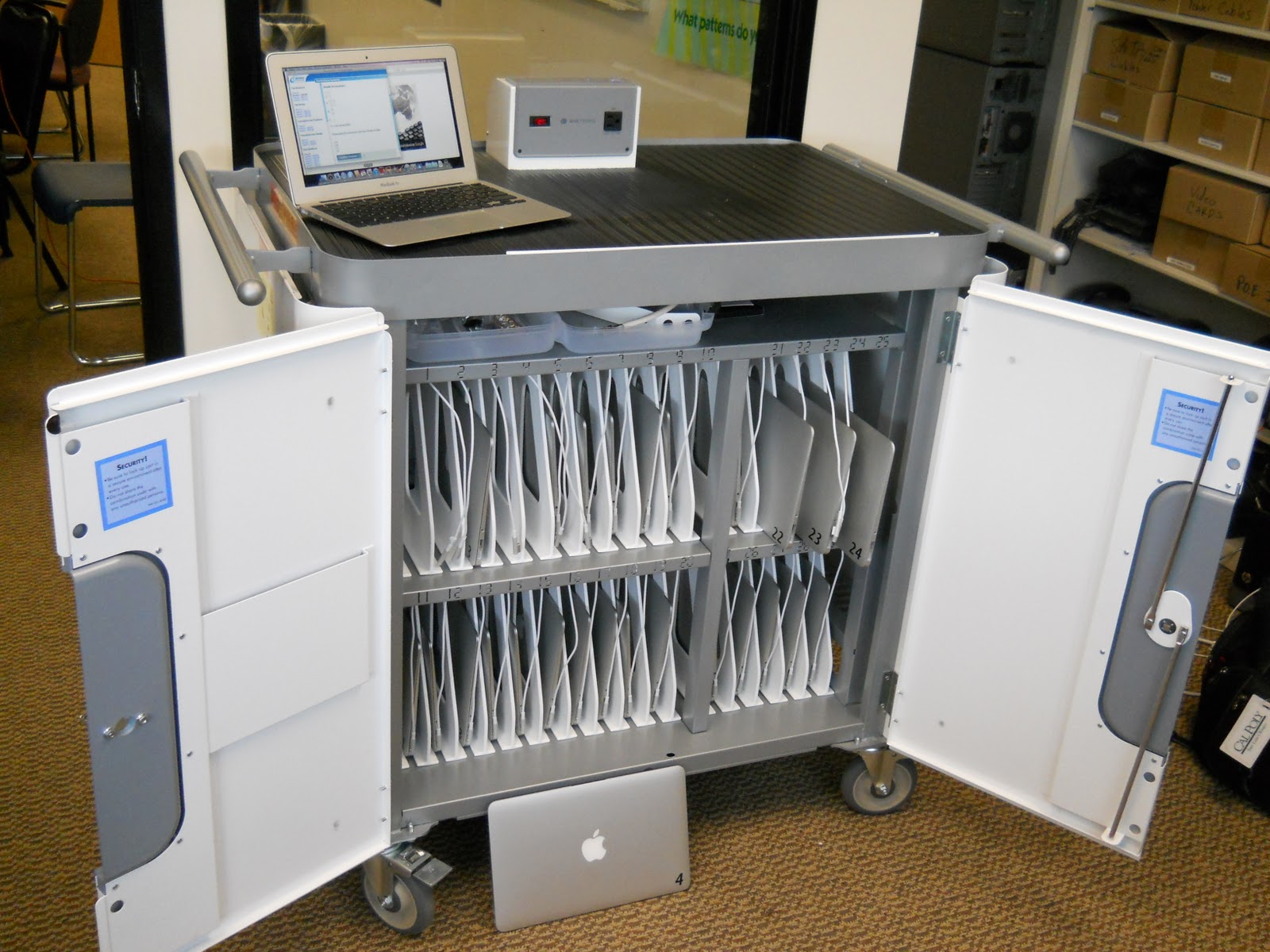 Never Stop Learning SCVi's New Mac Book Air Cart