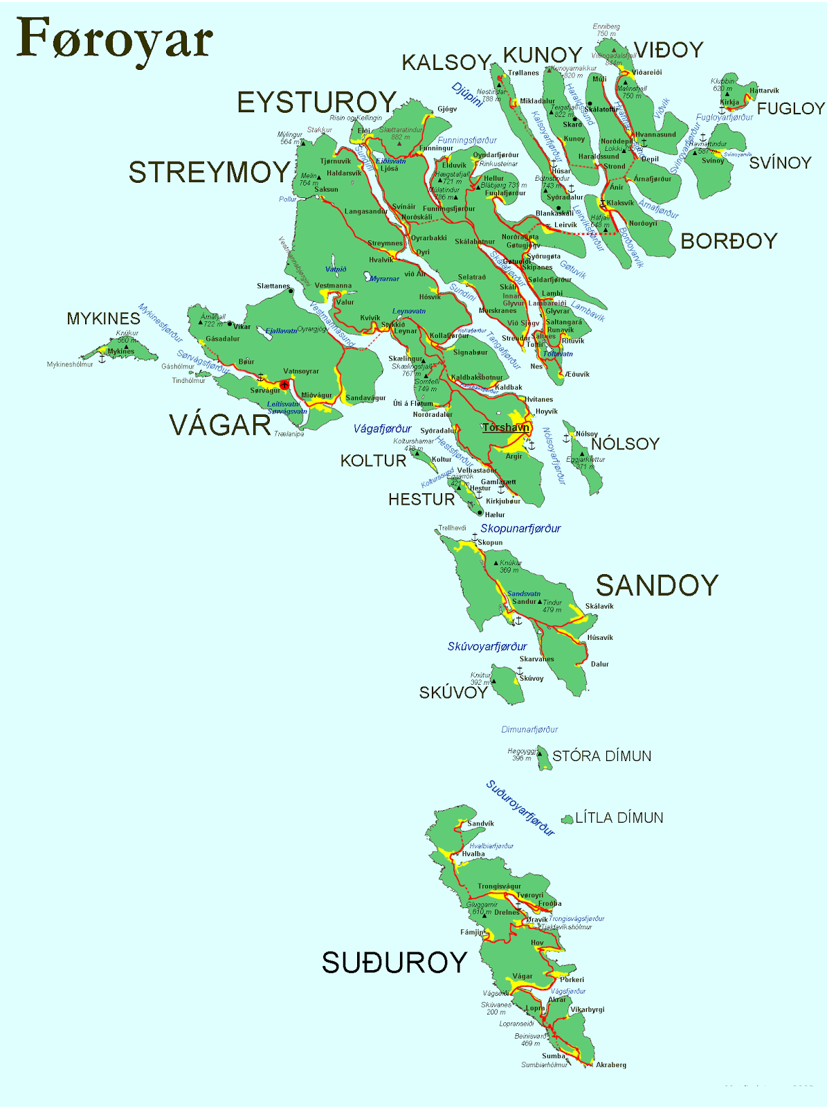 MAPS OF FAROE
