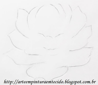 pintura em tecido risco rosa