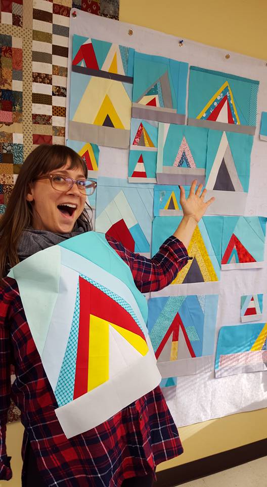 Calgary Modern Quilt Guild Calgary MQG Quiltcon 2016 Charity Quilt