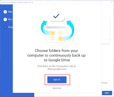 Hướng dẫn cài đặt Backup and Sync (Sao lưu và Đồng bộ) thay thế Google Drive