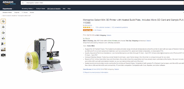 price of 3D printer, how much does it cost, beginner 3D printer, amazon