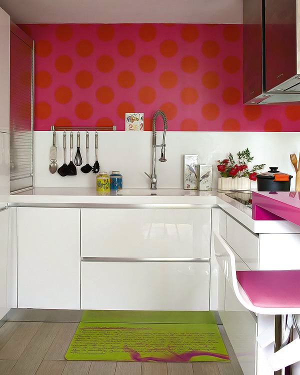 Cocina en color rosa para tu hogar