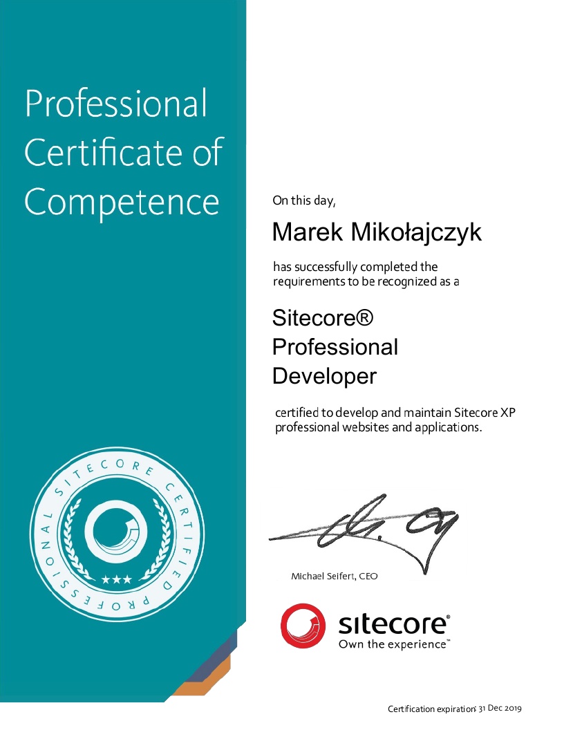 sitecore developer