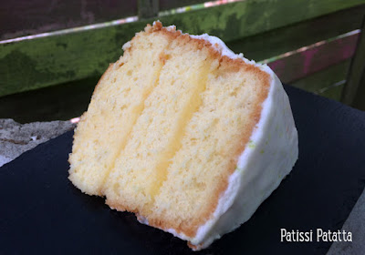 chiffon cake citron vert et citron jaune, recette de chiffon cake, chiffon cake recipe, recette de lemon-curd, gâteau chiffon cake, recette de chiffon cake en français, lemon chiffon cake, chiffon cake citron et rhum, glaçage citron vert, patissi-patatta