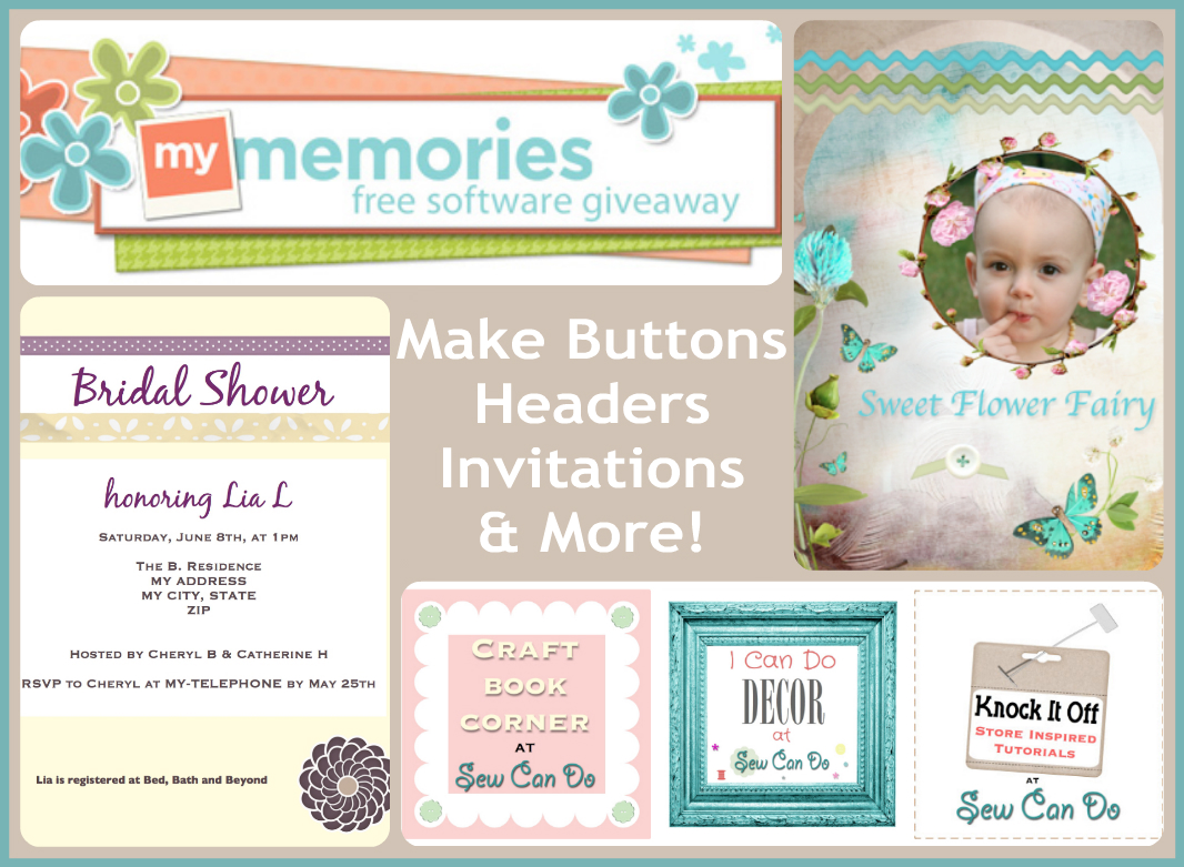 Sew Can Do: Make Your Own Graphics: My Memories Software ...
