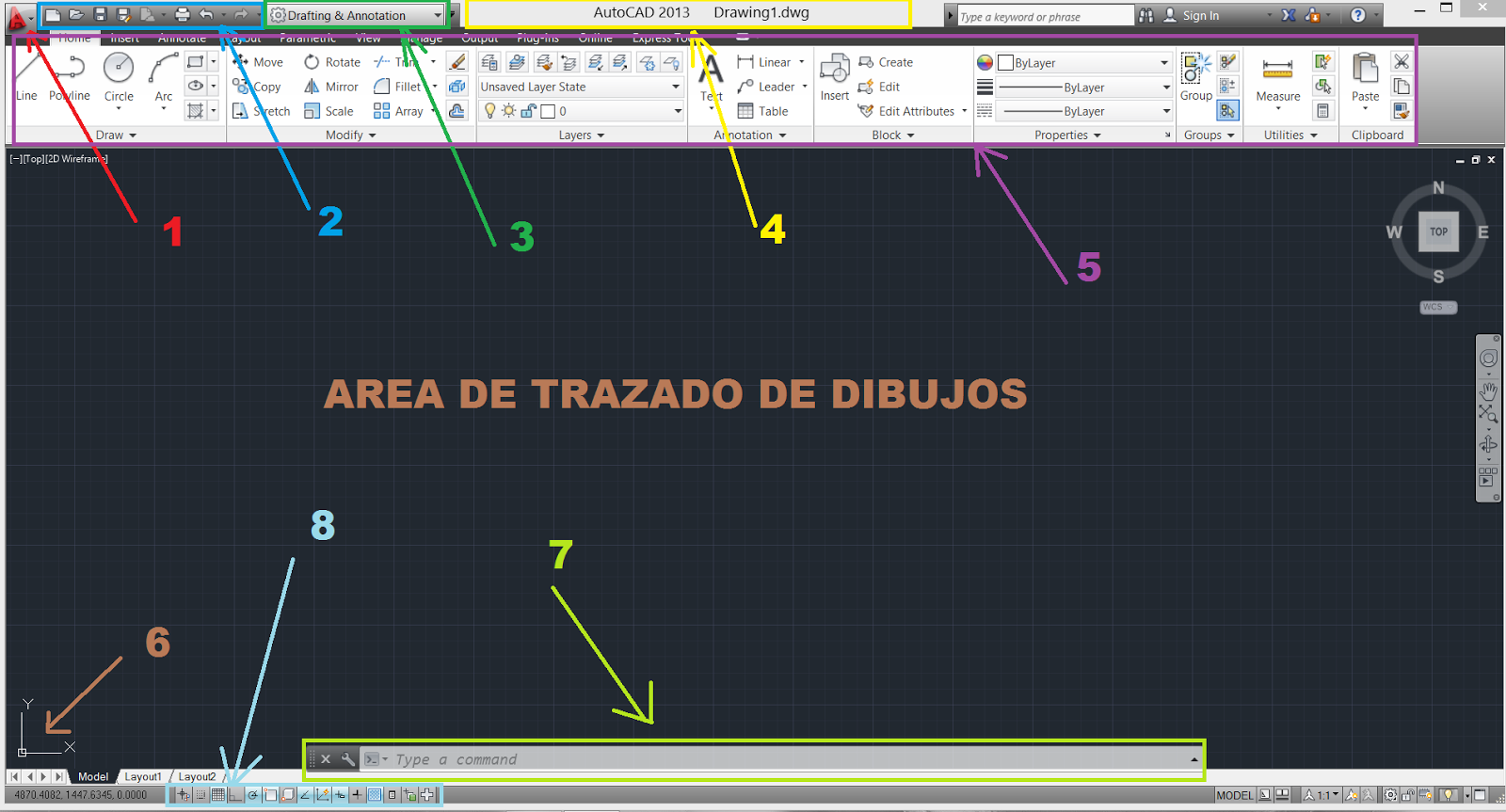 AutoCAD Online: Describiendo la Interfaz del AutoCAD