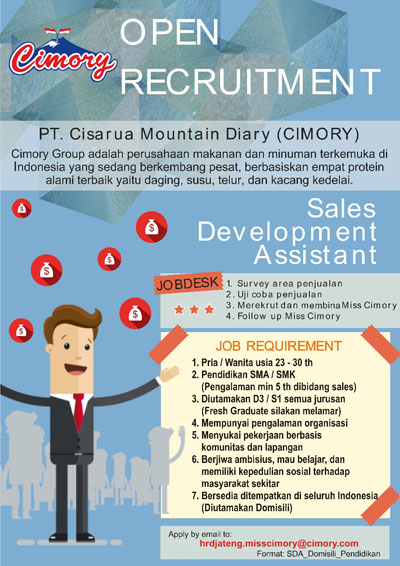Lowongan Sales Development Assistant di PT. Cisarua ...