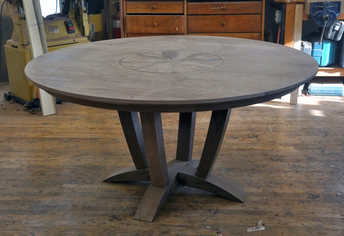 Dorset Custom Furniture A Woodworkers Photo Journal a round walnut