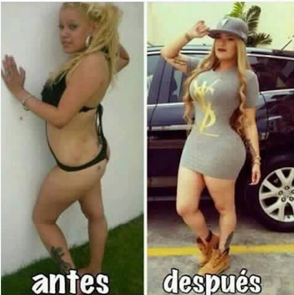 La insuperable antes y despues.