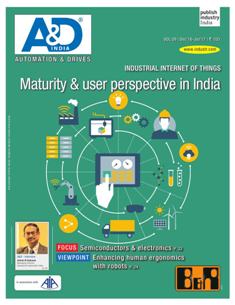 A&D Automation & Drives - December 2016 & January 2017 | TRUE PDF | Mensile | Professionisti | Tecnologia | Industria | Meccanica | Automazione
The bi-monthley magazine is aimed at not only the top-decision-makers but also engineers and technocrats from the industrial automation & robotics segment, OEMs and the end-user manufacturing industry, covering both process & factory automation.
A&D Automation & Drives offers a comprehensive coverage on the latest technology and market trends, interesting & innovative applications, business opportunities, new products and solutions in the industrial automation and robotics area.
The contents have clear focus on editorial subjects, with in-depth and practical oriented analysis. The magazine is highly competent in terms of presentation & quality of articles, and has close links to the technology community. Supported by Automation Industry Association (AIA) of India and with an eminent Editorial Advisory Board, A&D Automation & Drives offers a better and broader platform facilitating effective interaction among key decision makers of automation, robotics and allied industry and user-fraternities.