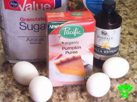 Pumpkin Cream Cheese Cupcake Ingredients