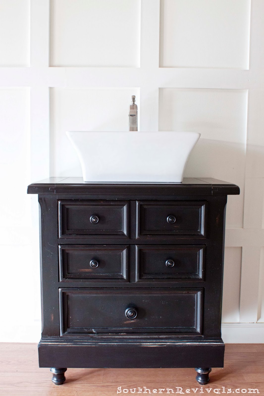 Turning Our Nighstand Into A Diy Bathroom Vanity